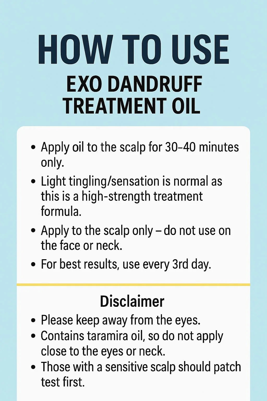 exo-dandruff oil
