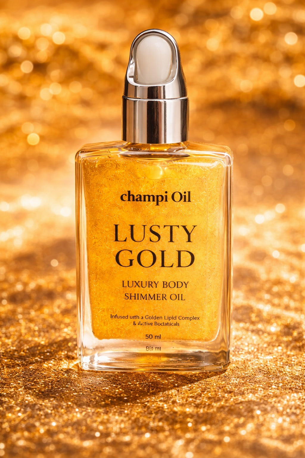 LUSTY GOLD – Luxury Shimmer Body Oil (50ml)