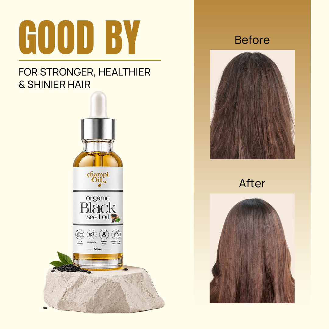 Black seed oil hair care for healthier-looking hair