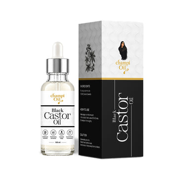Champi Oil Black Castor Oil for dry thick and curly hair nourishment