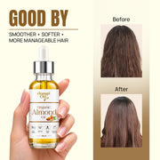 Goodbye to dry dull-looking hair with regular Sweet Almond Oil care