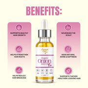 Onion Seed Oil for stronger-looking hair, scalp nourishment and healthy shine