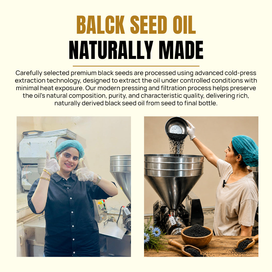 Organic black seed oil preparation and extraction process