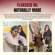 Step-by-step Organic Flax Seed Oil routine for scalp massage and hair nourishment