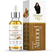 Champi Oil Sweet Almond Oil bottle for hair, scalp and skin care
